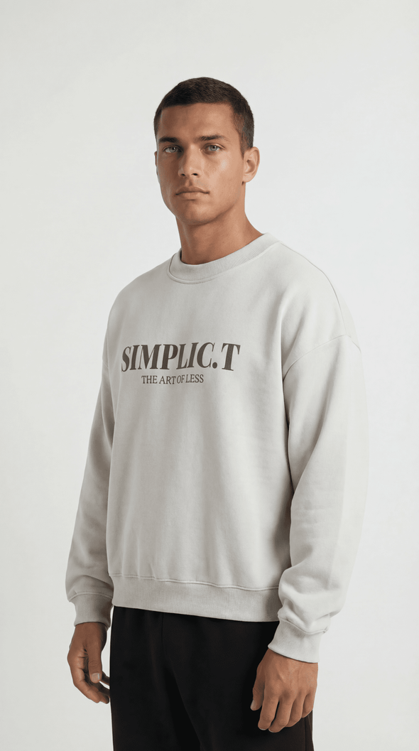 Minimalist Premium Oversized Crewneck - simplic.t