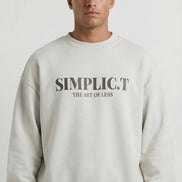 Minimalist Premium Oversized Crewneck - simplic.t