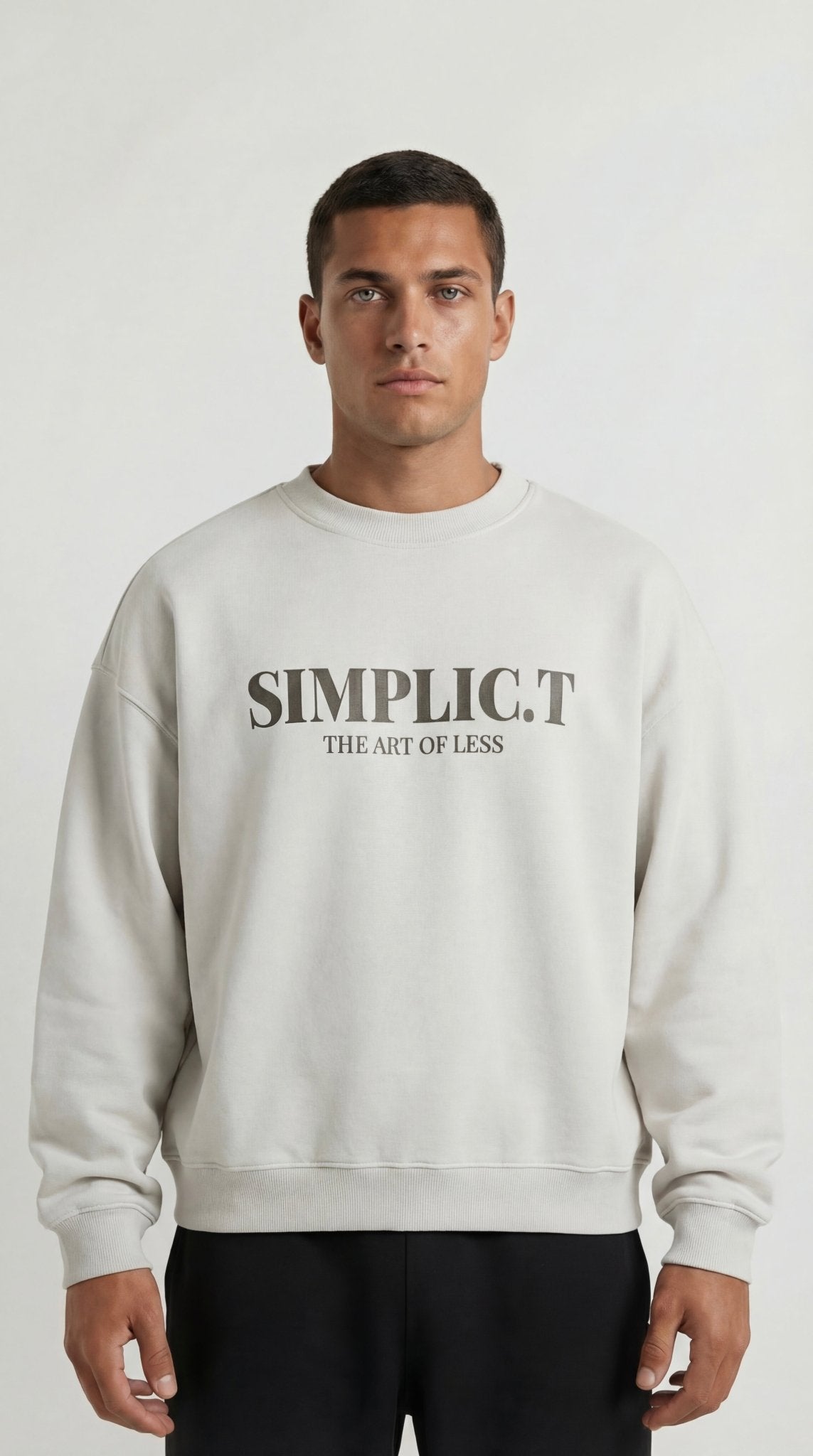 Minimalist Premium Oversized Crewneck - simplic.t