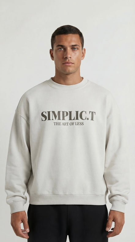 Minimalist Premium Oversized Crewneck - simplic.t