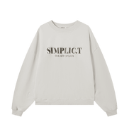 Minimalist Premium Oversized Crewneck - simplic.t