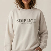 Minimalist Premium Oversized Crewneck - simplic.t