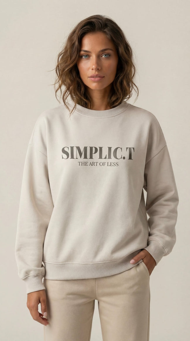 Minimalist Premium Oversized Crewneck - simplic.t