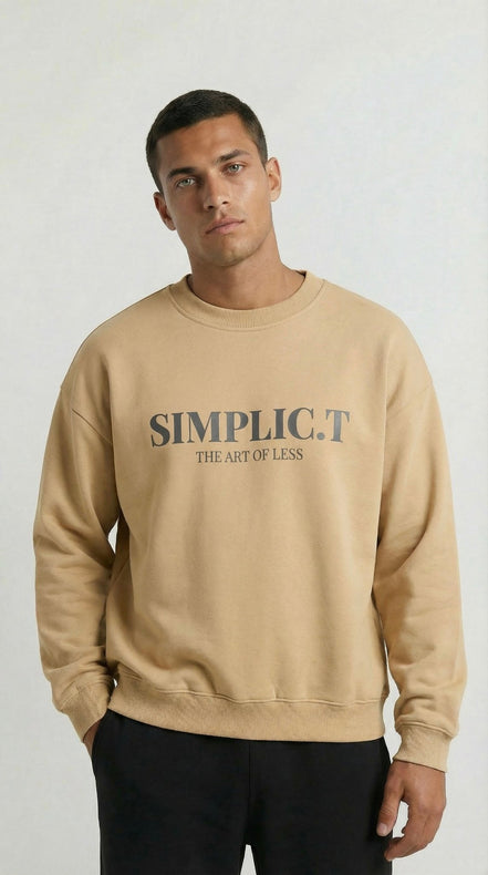Premium Oversized Crewneck – The Art of Less - simplic.t