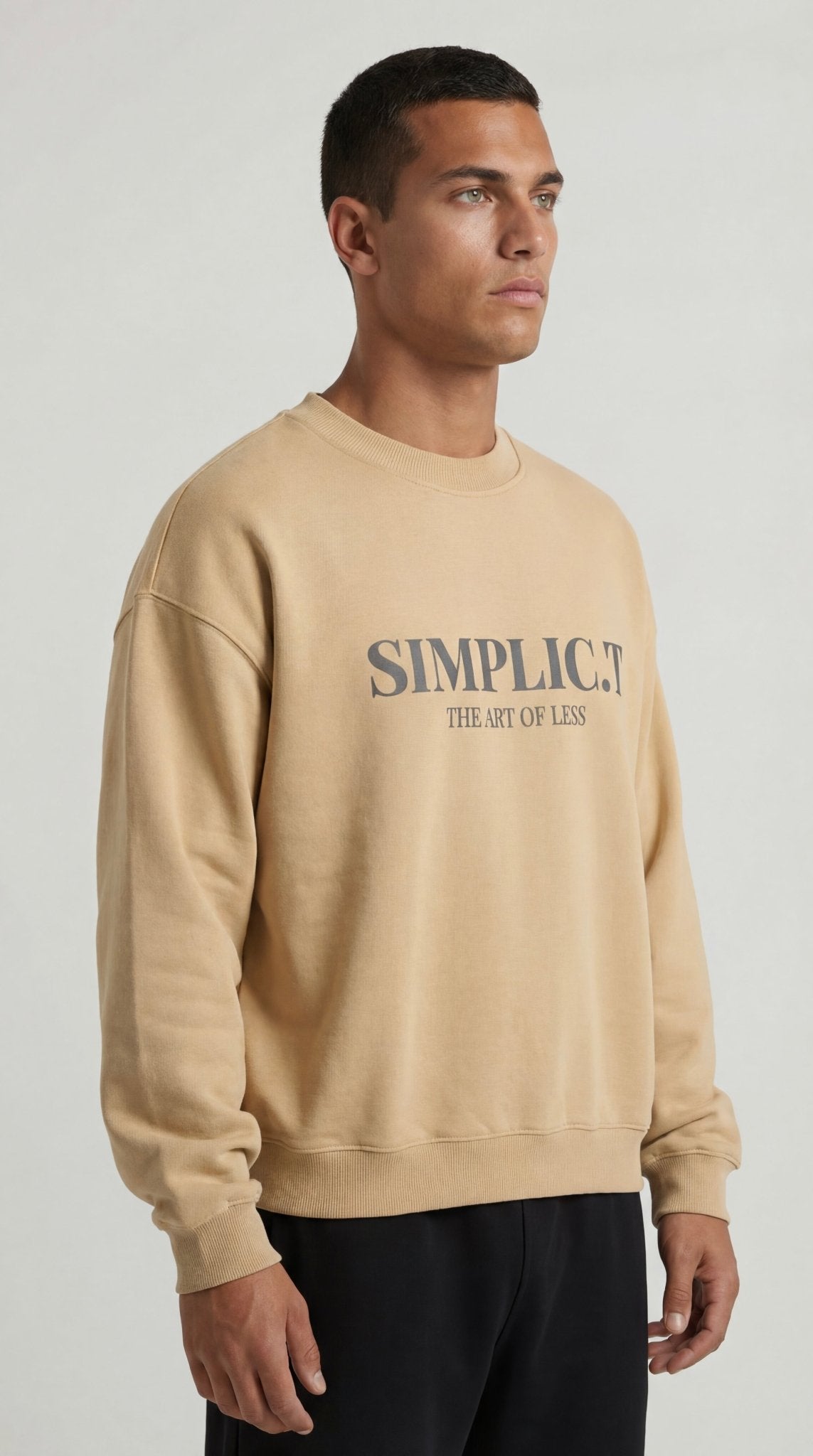 Premium Oversized Crewneck – The Art of Less - simplic.t