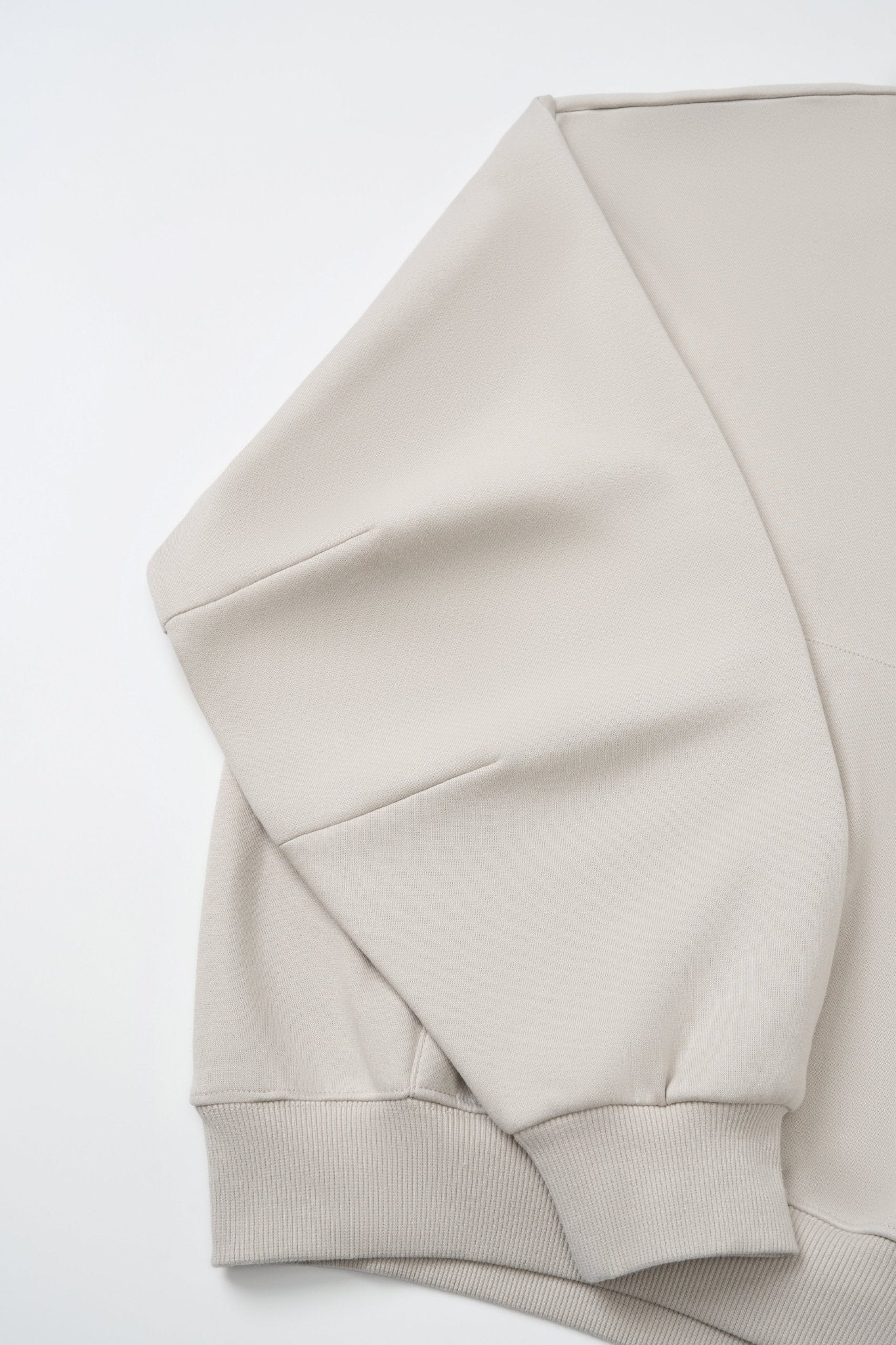 Simplic.T Essential Oversized Beige Hoodie - simplic.t