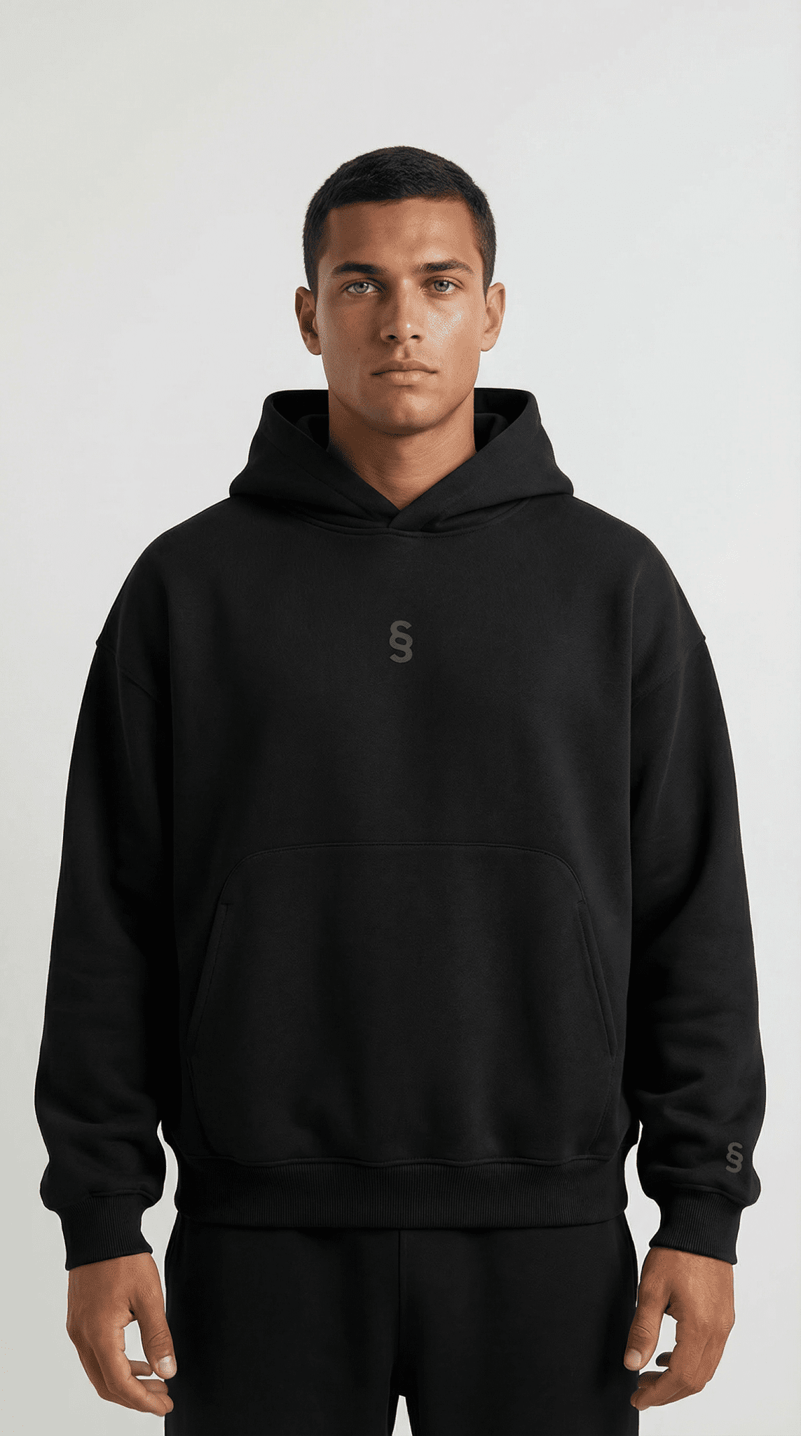 Simplic.T Essential Oversized black Hoodie - simplic.t