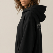 Simplic.T Essential Oversized black Hoodie - simplic.t