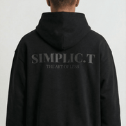 Simplic.T Essential Oversized black Hoodie - simplic.t