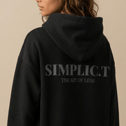 Simplic.T Essential Oversized black Hoodie - simplic.t
