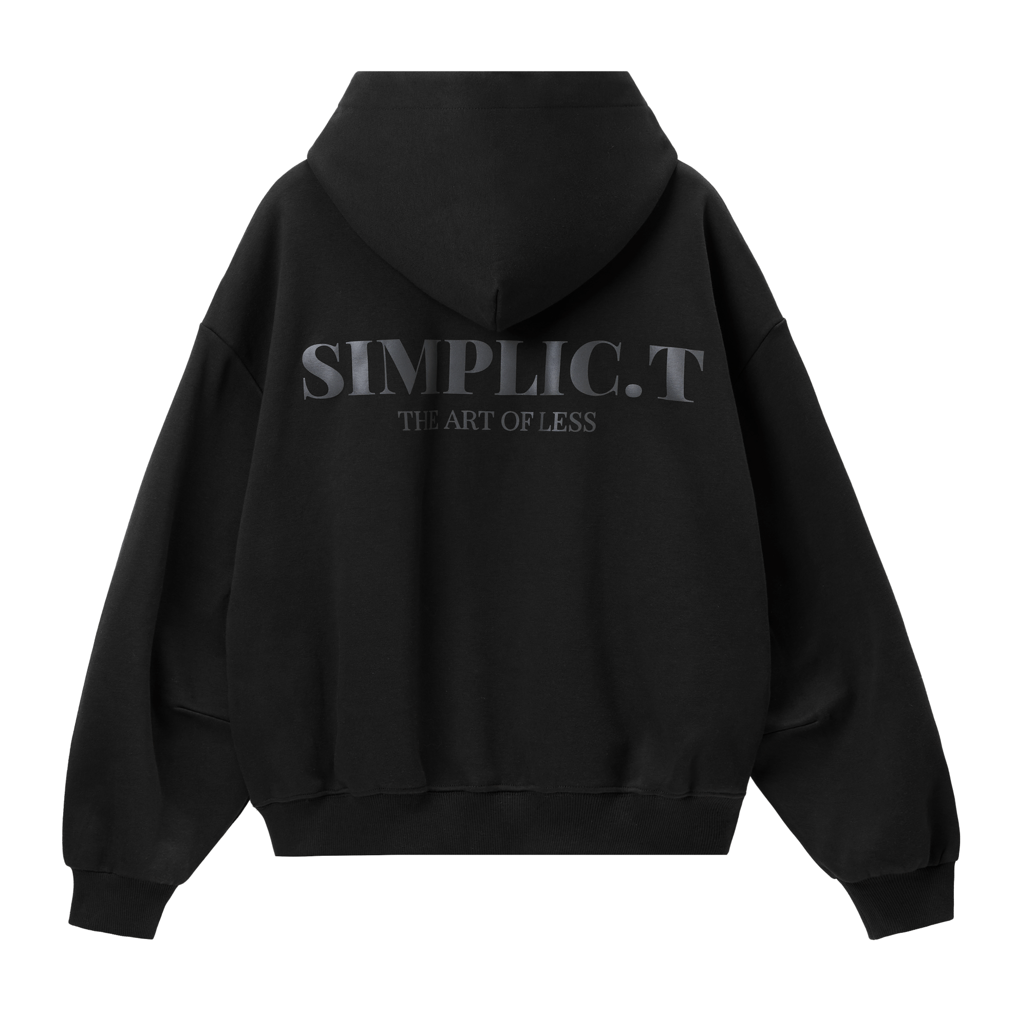 Simplic.T Essential Oversized black Hoodie - simplic.t