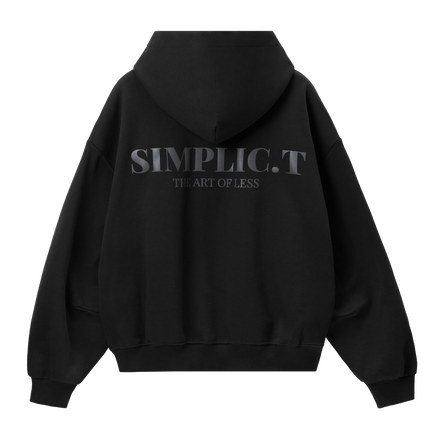 Simplic.T Essential Oversized black Hoodie - simplic.t