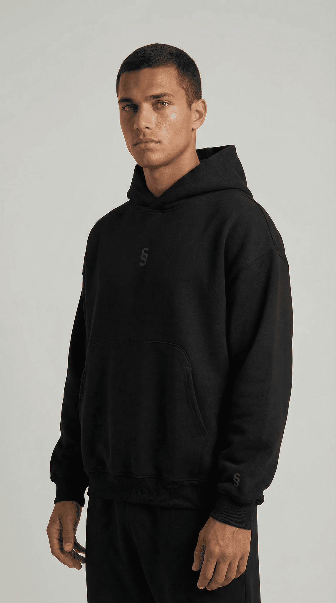 Simplic.T Essential Oversized black Hoodie - simplic.t