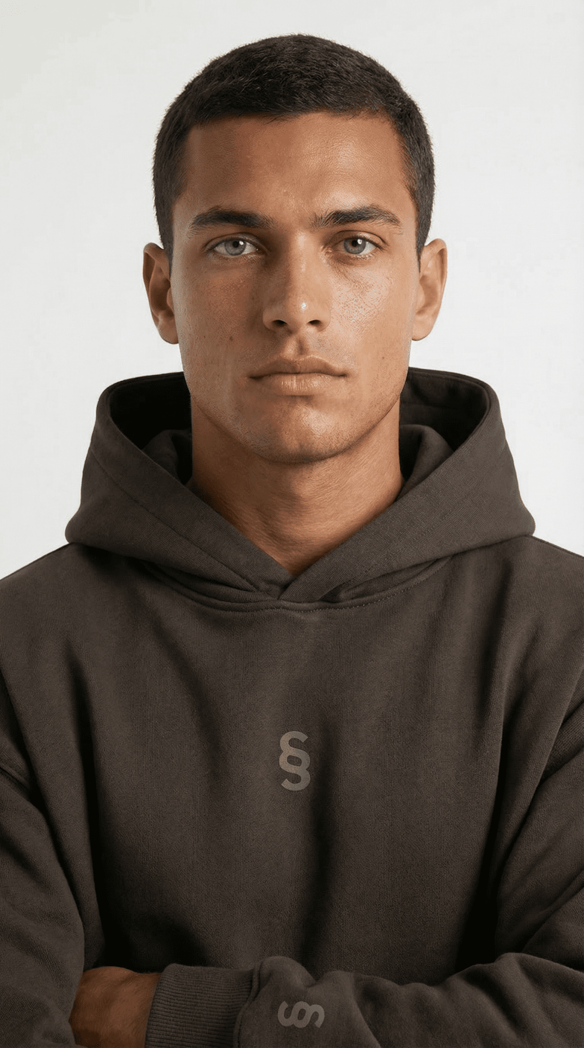 Simplic.T Essential Oversized brown Hoodie - simplic.t