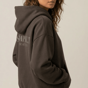 Simplic.T Essential Oversized brown Hoodie - simplic.t