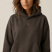 Simplic.T Essential Oversized brown Hoodie - simplic.t