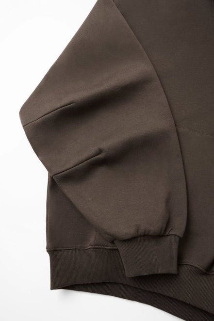 Simplic.T Essential Oversized brown Hoodie - simplic.t