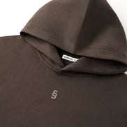 Simplic.T Essential Oversized brown Hoodie - simplic.t