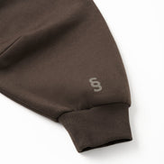 Simplic.T Essential Oversized brown Hoodie - simplic.t