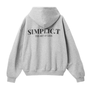 Simplic.T Essential Oversized Hoodie - Heather Grey - simplic.t