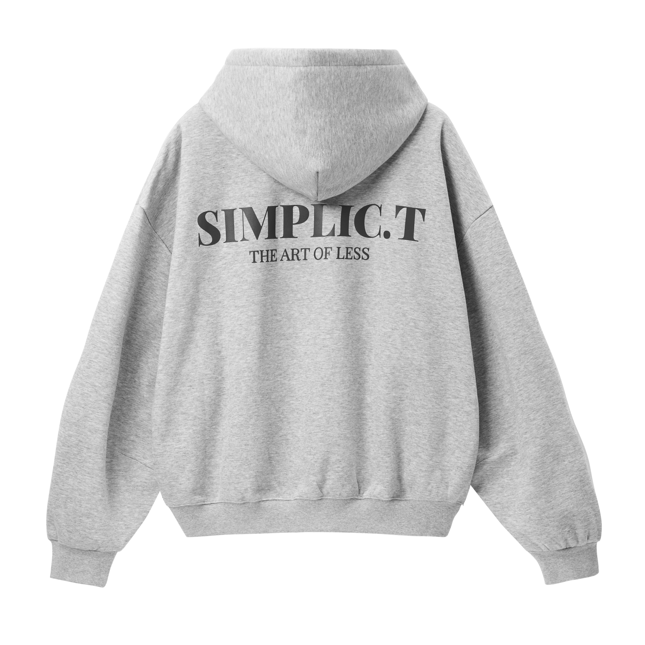 Simplic.T Essential Oversized Hoodie - Heather Grey - simplic.t