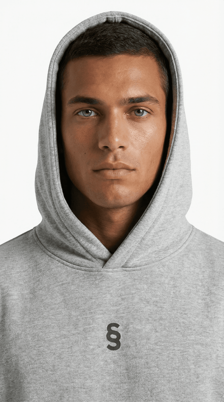 Simplic.T Essential Oversized Hoodie - Heather Grey - simplic.t
