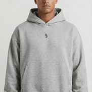 Simplic.T Essential Oversized Hoodie - Heather Grey - simplic.t