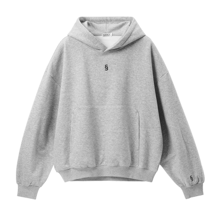 Simplic.T Essential Oversized Hoodie - Heather Grey - simplic.t