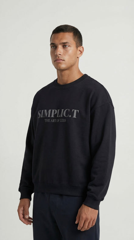 Stylish Oversized Crewneck – The Art of Less - simplic.t