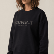 Stylish Oversized Crewneck – The Art of Less - simplic.t