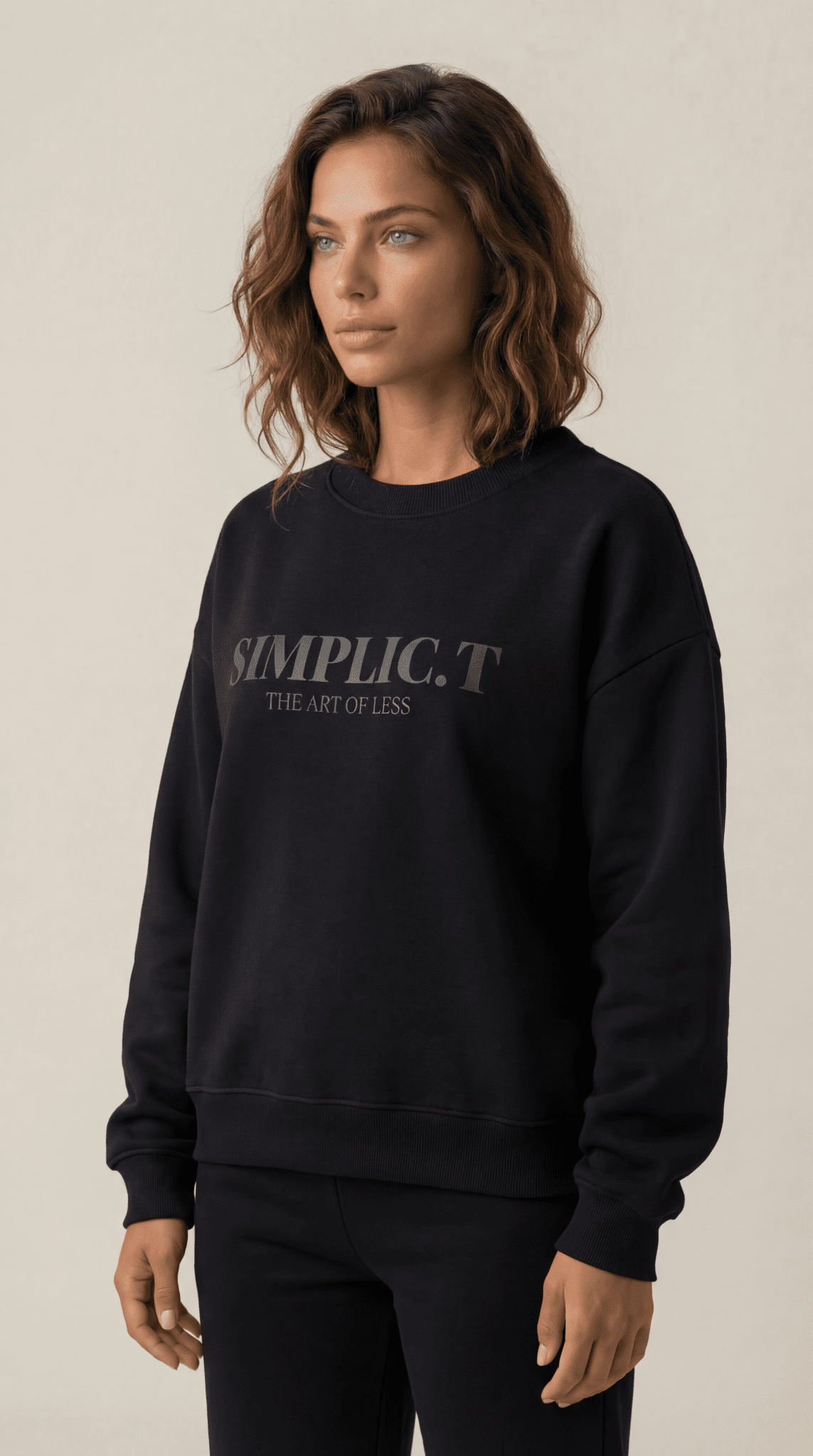 Stylish Oversized Crewneck – The Art of Less - simplic.t