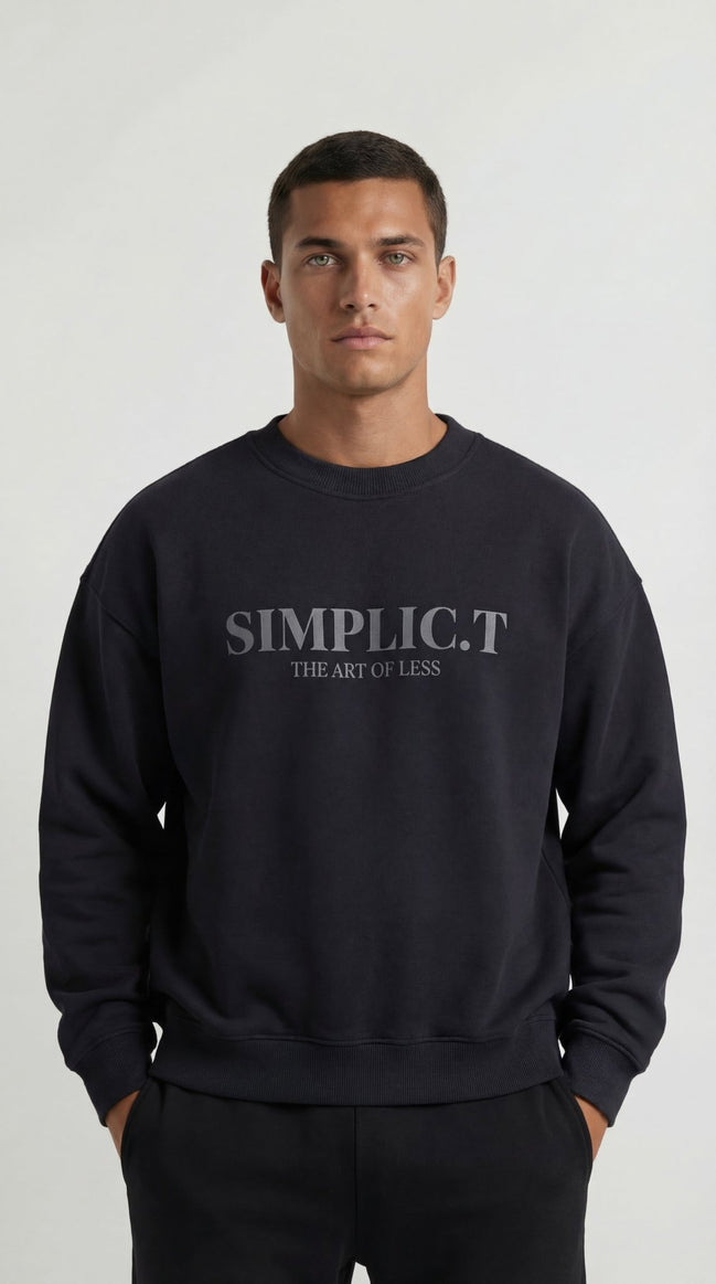 Stylish Oversized Crewneck – The Art of Less - simplic.t