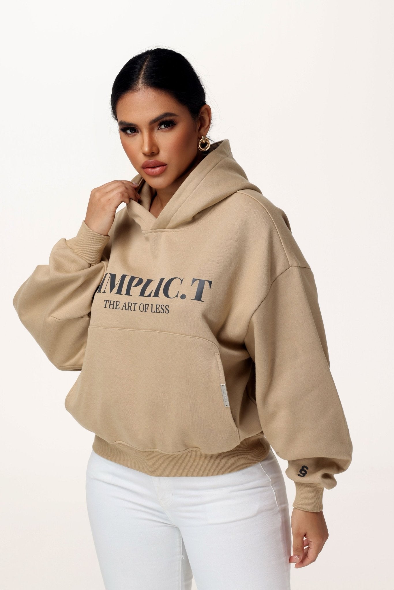 Unisex Oversized minimalism drop shoulder Hoodie - simplic.t