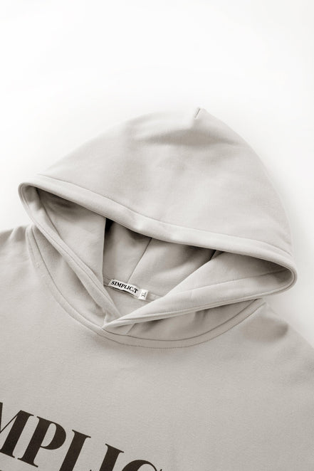 Unisex Oversized minimalism drop shoulder Hoodie - simplic.t