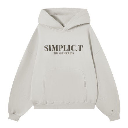 Unisex Oversized minimalism drop shoulder Hoodie - simplic.t