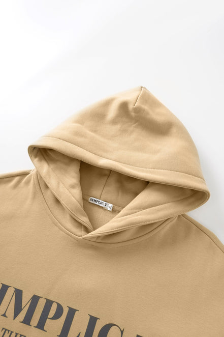 Unisex Oversized minimalism drop shoulder Hoodie - simplic.t